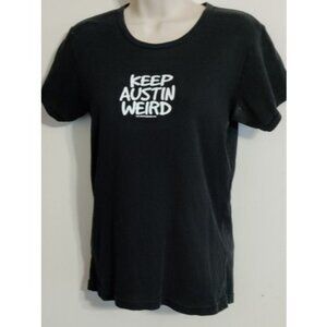 Keep Austin Weird Tee Shirt Juniors XL 18x24